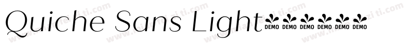 Quiche Sans Light字体转换